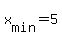 +x%5Bmin%5D+=+5+