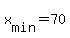 +x%5Bmin%5D+=+70+