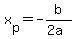 +x%5Bp%5D+=+-b%2F%282a%29+