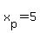 +x%5Bp%5D+=+5+