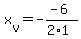 +x%5Bv%5D+=+-%28-6%29+%2F+%28+2%2A1+%29+