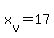 +x%5Bv%5D+=+17+
