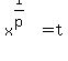 +x%5E%281%2Fp%29=t+