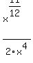 +x%5E%2811%2F12%29%2F2x%5E4+