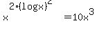 +x%5E%282%28logx%29%5E2%29=10x%5E3+