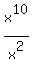 +x%5E10%2Fx%5E2+