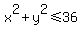 +x%5E2%2By%5E2%3C=36+