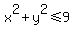 +x%5E2%2By%5E2%3C=9+