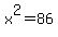 +x%5E2=86