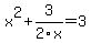 +x%5E2+%2B+3%2F2x+=+3