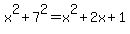 +x%5E2+%2B+7%5E2+=+x%5E2+%2B+2x+%2B+1+