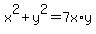 +x%5E2+%2B+y%5E2+=+7x%2Ay+