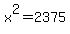 +x%5E2+=+2375+