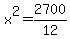 +x%5E2+=+2700%2F12+