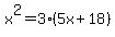 +x%5E2+=+3%285x+%2B+18%29+