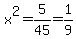 +x%5E2+=+5%2F45+=+1%2F9