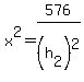 +x%5E2+=+576%2F%28h%5B2%5D%29%5E2+