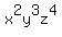 +x%5E2y%5E3z%5E4+