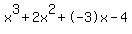 +x%5E3%2B+2x%5E2+%2B++-3x+-4++