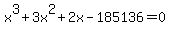 +x%5E3%2B3x%5E2%2B2x-185136=0