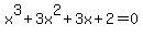 +x%5E3%2B3x%5E2%2B3x%2B2=0+