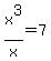 +x%5E3%2Fx=7+