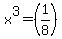 +x%5E3=%281%2F8%29+