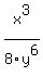 +x%5E3+%2F+8y%5E6+