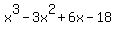 +x%5E3-3x%5E2%2B6x-18