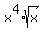 +x%5E4+%2A+sqrt%28x%29+