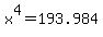 +x%5E4+=+193.984+