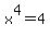 +x%5E4+=+4+