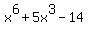 +x%5E6%2B5x%5E3-14+