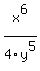 +x%5E6%2F4y%5E5