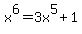 +x%5E6=3x%5E5%2B1+