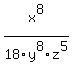 +x%5E8+%2F+18y%5E8z%5E5+