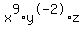 +x%5E9%2Ay%5E-2%2Az+