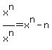 +x%5En%2Fx%5En+=+x%5En-n+