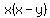 \"+x+%28x+-+y%29+\"