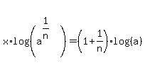 +x+%2A+log%28%28a%5E%281%2Fn%29%29%29+=++%281%2B1%2Fn%29log%28%28a%29%29+