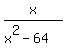 +x+%2F%28x%5E2-64%29