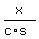 +x+%2F+%28+c%2As+%29+