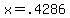 +x+=++.4286+