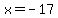+x+=+-17+