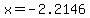 +x+=+-2.2146+