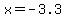 +x+=+-3.3+