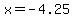 +x+=+-4.25
