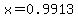 +x+=+0.9913+