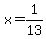+x+=+1%2F13+