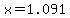 +x+=+1.091+